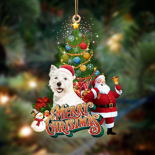 Ornament- west highland white terrier-Christmas Tree&Dog Hanging Ornament, Christmas Ornament, Car Ornament