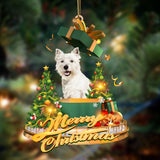 Ornament- West highland white terrier-Christmas Gifts&dogs Hanging Ornament, Christmas Ornament, Car Ornament