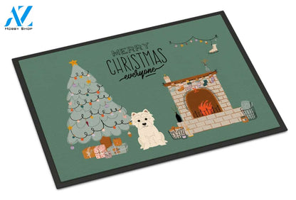 Westie Christmas Everyone Doormat Indoor And Outdoor Mat Entrance Rug Sweet Home Decor Housewarming Gift Gift Friend Family Christmas Holiday