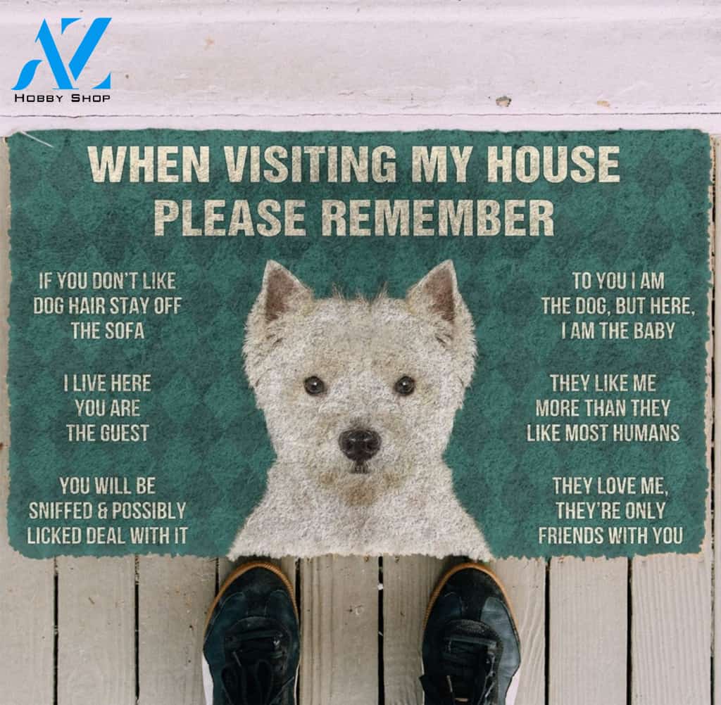 Westie funny doormat