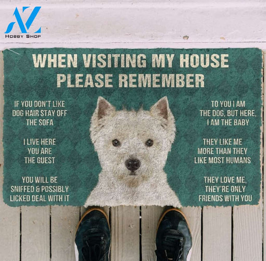 Westie funny doormat