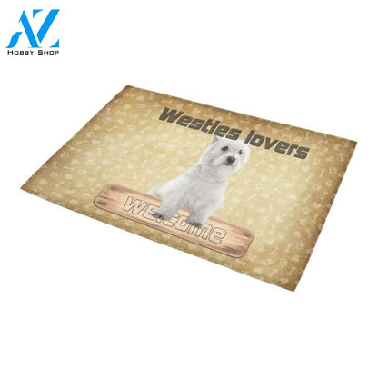 Westie Highland Lovers Printed Doormat Home Decor