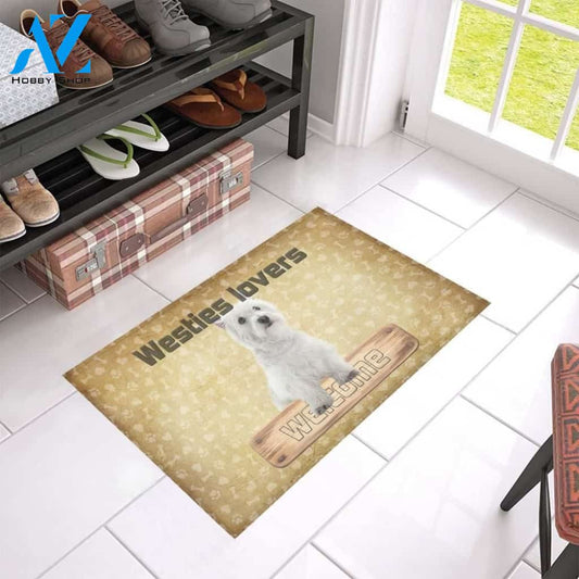 Westie Highland Lovers Printed Doormat Home Decor