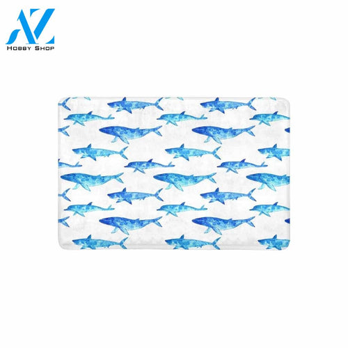 Whale Dolphin And Shark Doormat Rug Home Decor Floor Mat Indoor and Outdoor Doormat Welcome Mat House Warming Gift Home Decor Funny Doormat Gift Idea