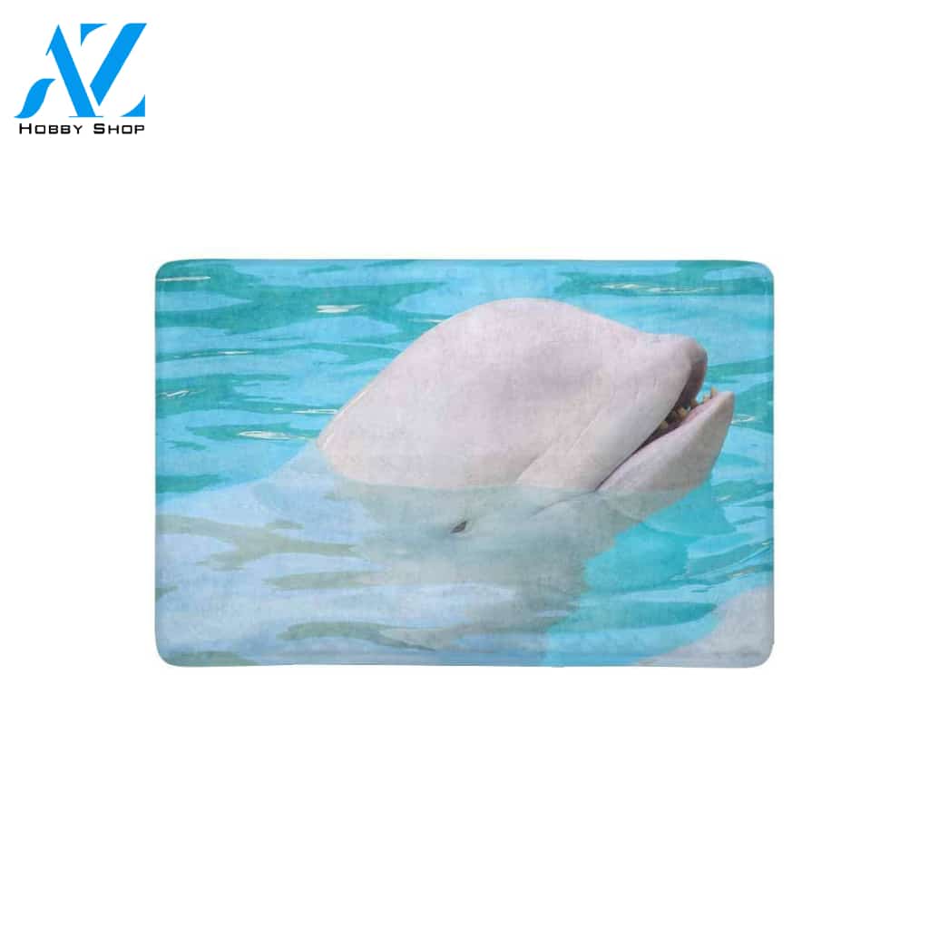 Whale in The Water Doormat Welcome Mat House Warming Gift Home Decor Funny Doormat Gift Idea