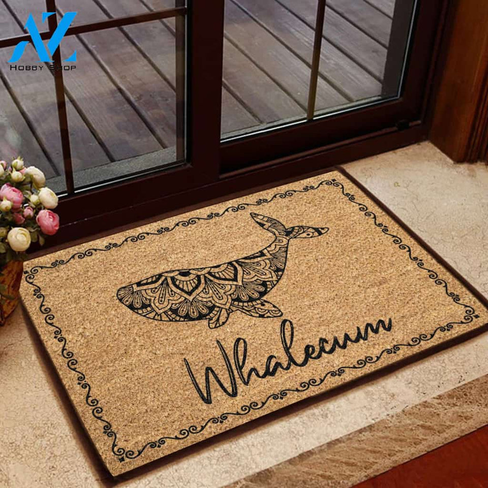 Whalecum Funny Doormat | Welcome Mat | House Warming Gift