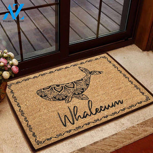 Whalecum Ocean Wildlife Funny Indoor And Outdoor Doormat Warm House Gift Welcome Mat Birthday Gift For Whalecum Lovers