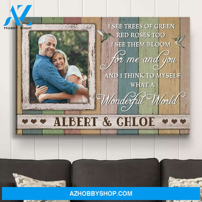 What A Wonderful World 2 - Personalized Custom Photo Canvas