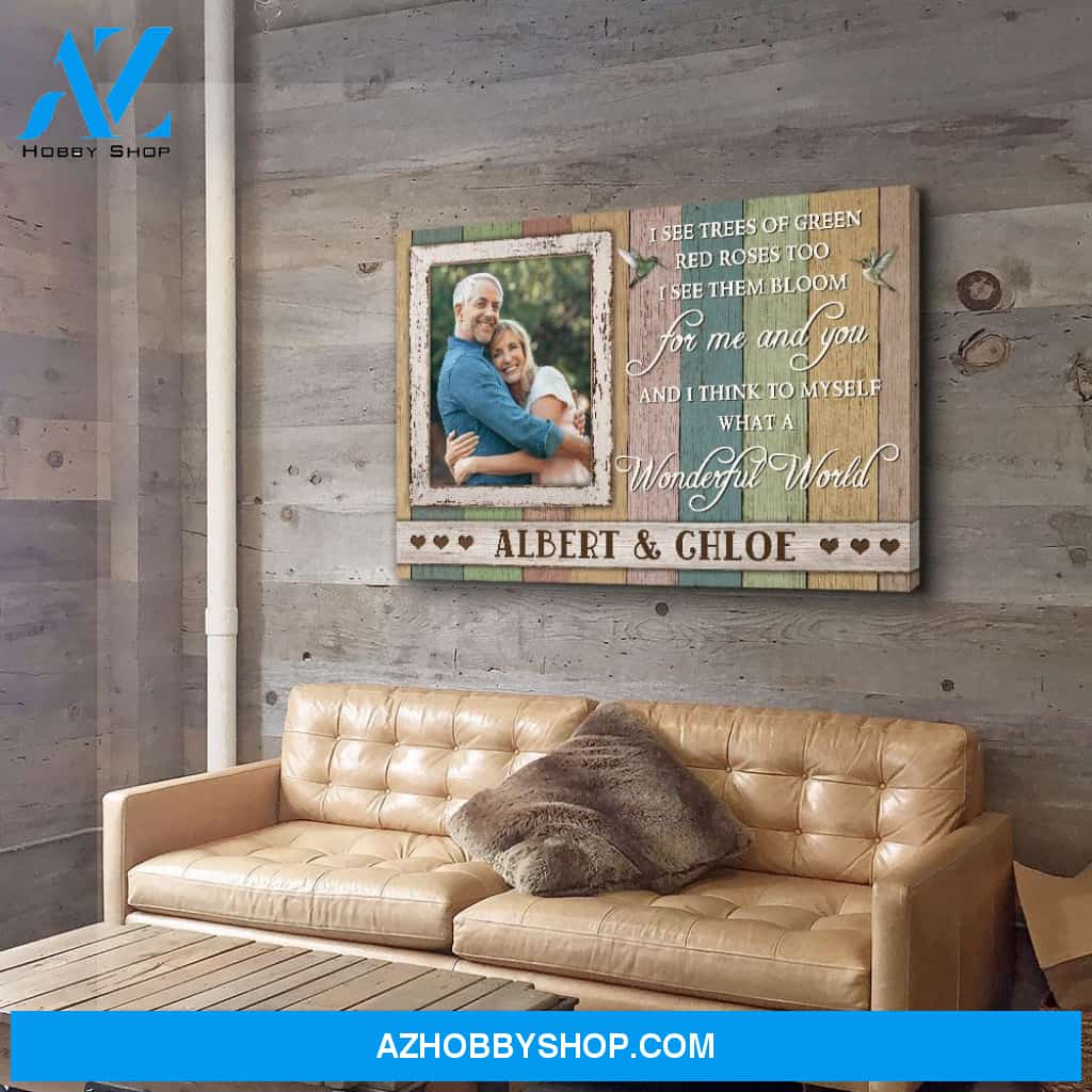 What A Wonderful World 2 - Personalized Custom Photo Canvas