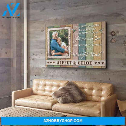 What A Wonderful World 2 - Personalized Custom Photo Canvas