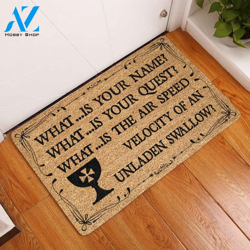What ...Is Your Name? Doormat | Welcome Mat | House Warming Gift | Christmas Gift Decor