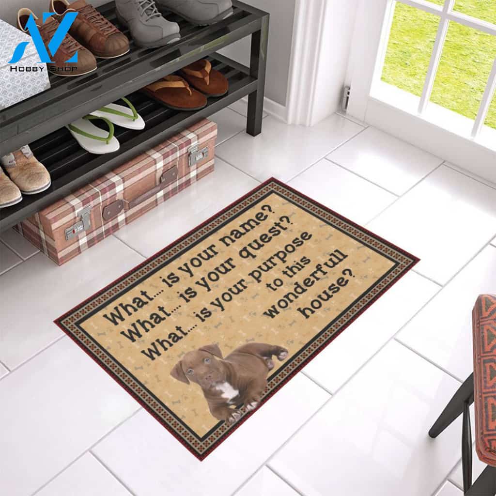 What Is Your Purpose To This Wonderful House Dog Doormat Welcome Mat Housewarming Gift Home Decor Funny Doormat Gift For Dog Lovers Gift For Christmas
