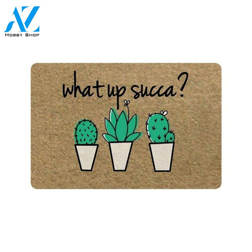 What Up Succa Doormat Welcome Mat House Warming Gift Home Decor Funny Doormat Gift Idea