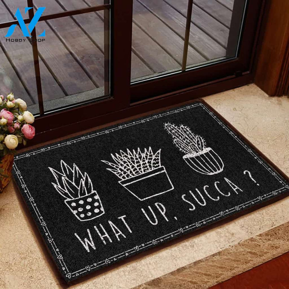 What Up-Succa Doormat | Welcome Mat | House Warming Gift | Christmas Gift Decor