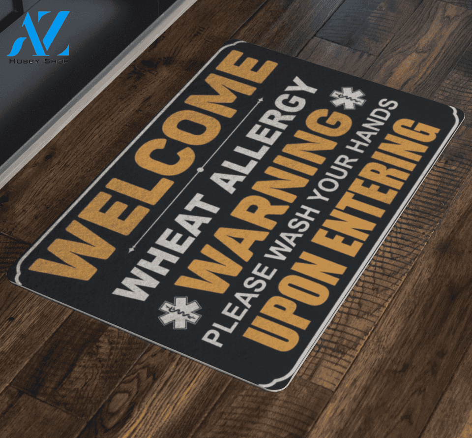 Wheat Warning Doormat | Welcome Mat | House Warming Gift