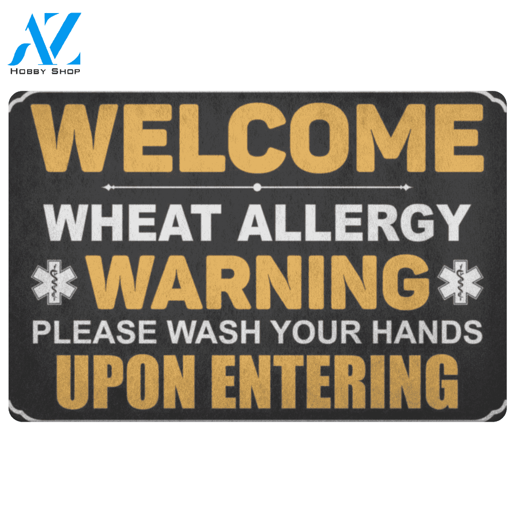 Wheat Warning Doormat | Welcome Mat | House Warming Gift