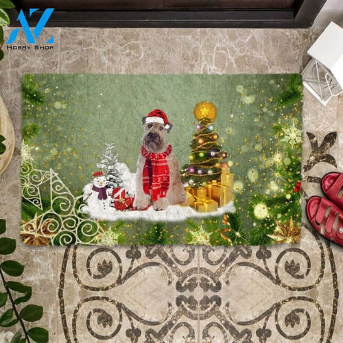 Wheaten Terrier Merry Christmas Doormat