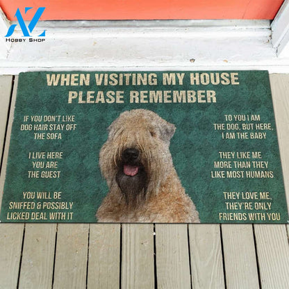 Wheaten Terrier's Rules Doormat