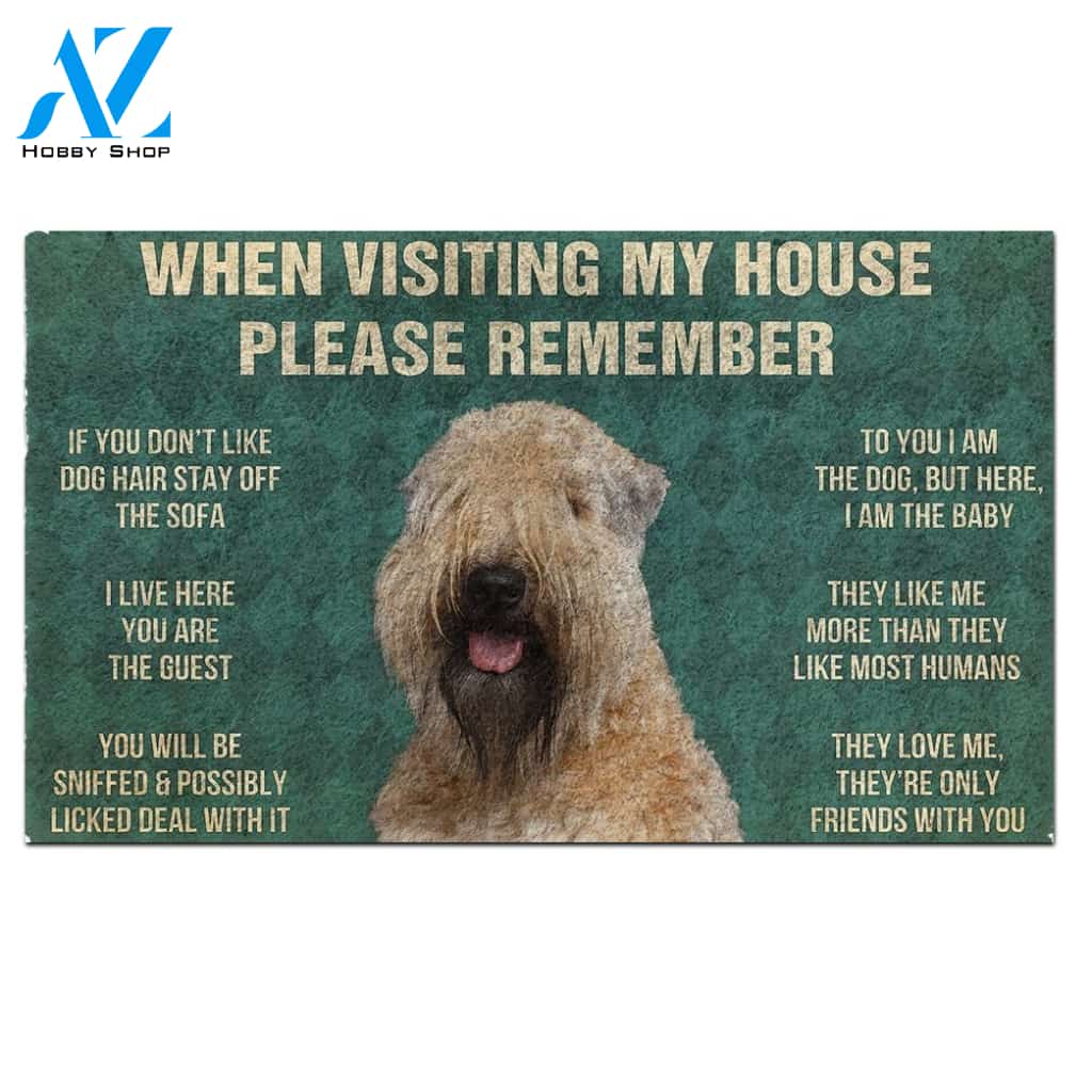 Wheaten Terrier's Rules Doormat