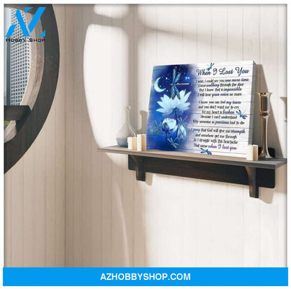 When I Lost You Dragonfly Wall Art Canvas