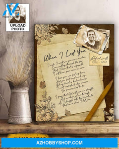 When I Lost You Personalized Canvas
