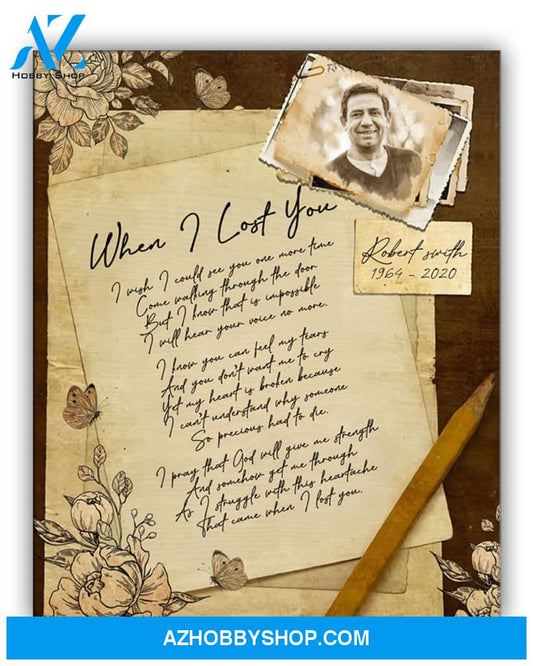 When I Lost You Personalized Canvas