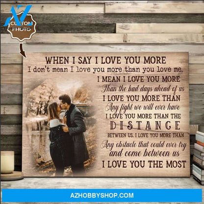Personalized Canvas, When I Told You I Love You Horizontal Canvas Wall Art