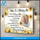 When I'm watching this - Personalized Canvas