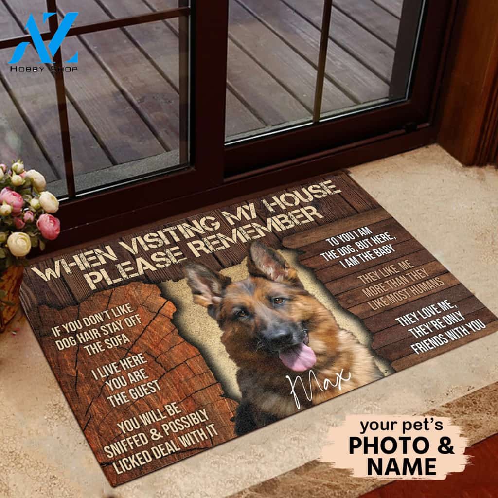 When Visiting My House All Over Printing Doormat | Welcome Mat | House Warming Gift
