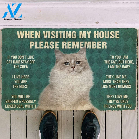 When Visiting My House Please Remember Indoor and Outdoor Doormat Warm House Gift Welcome Mat Gift for Labrador Lovers Birthday Gift