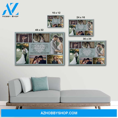 When we get to the end of our lives - Personalized Canvas