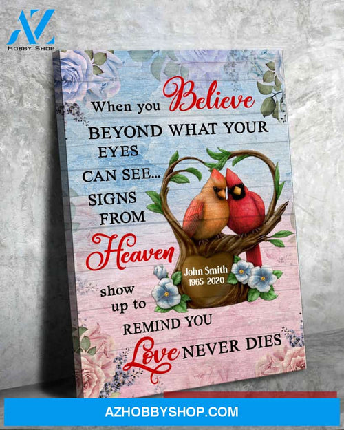 When You Believe Beyond What Your Eyes Can See