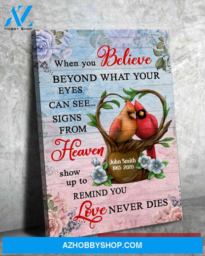 When You Believe Beyond What Your Eyes Can See