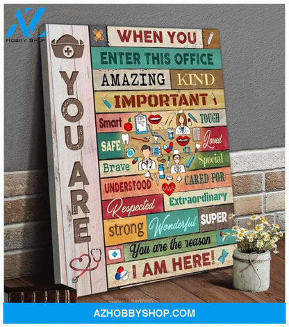When You Enter Nurse Wall Art Canvas