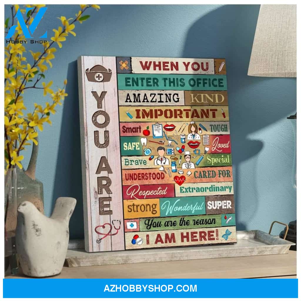When You Enter Nurse Wall Art Canvas