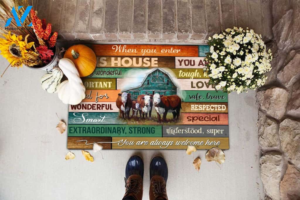 When you enter This House Doormat DM8 All Over Printed (6228)