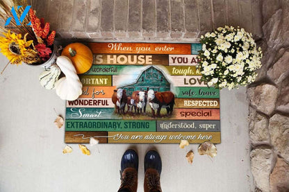 When you enter This House Doormat DM8 All Over Printed (6228)
