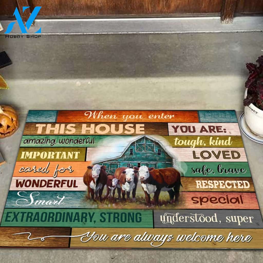 When you enter This House Doormat DM8 All Over Printed (6228)
