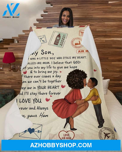 Whenever You Feel - Mom To My Son Fleece Blanket