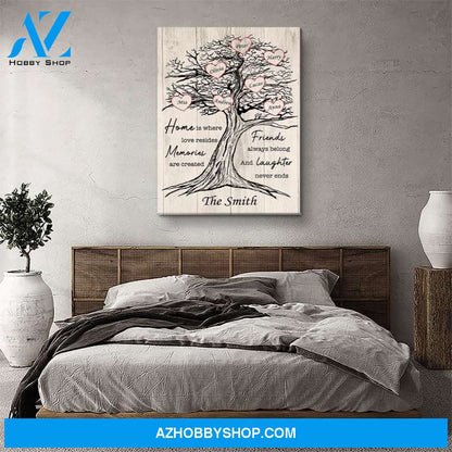 Where Love Resides - Personalized Custom Name Canvas