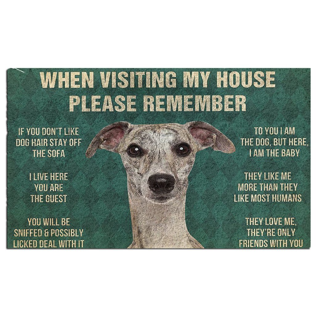 Whippet's Rules Doormat