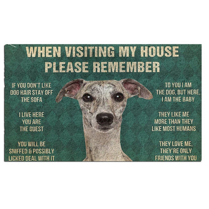 Whippet's Rules Doormat