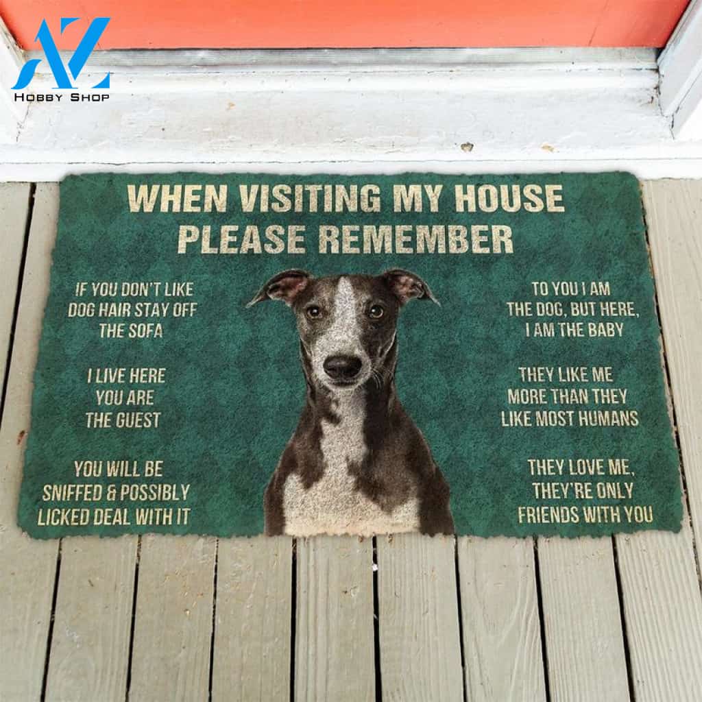 Whippet funny doormat
