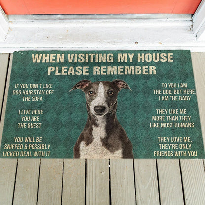 Whippet's Rules Doormat
