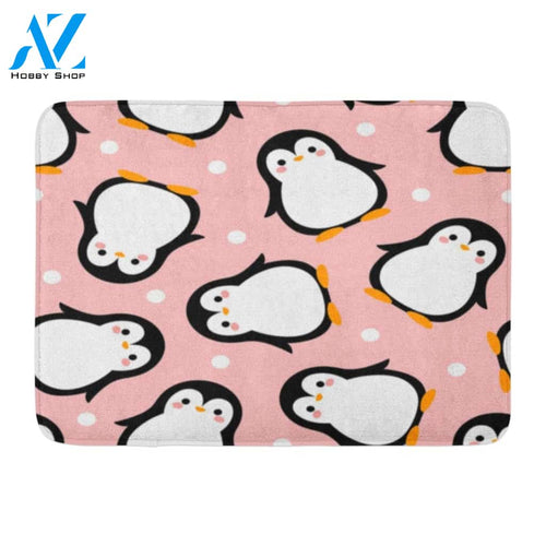 White Animal Cute Penguin Doormat Welcome Mat House Warming Gift Home Decor Funny Doormat Gift Idea
