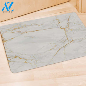White Gold Marble Door Mat