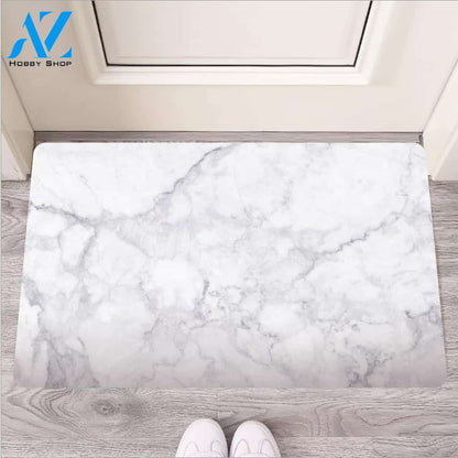 White Marble Door Mat