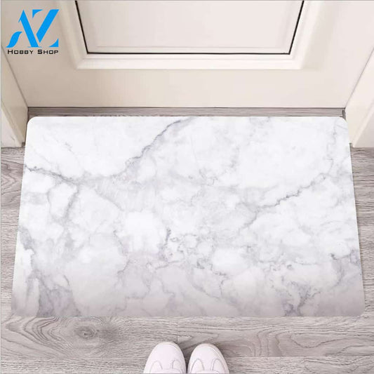White Marble Door Mat