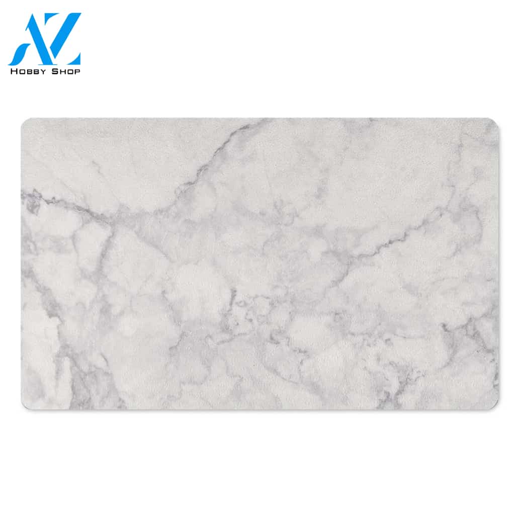 White Marble Door Mat