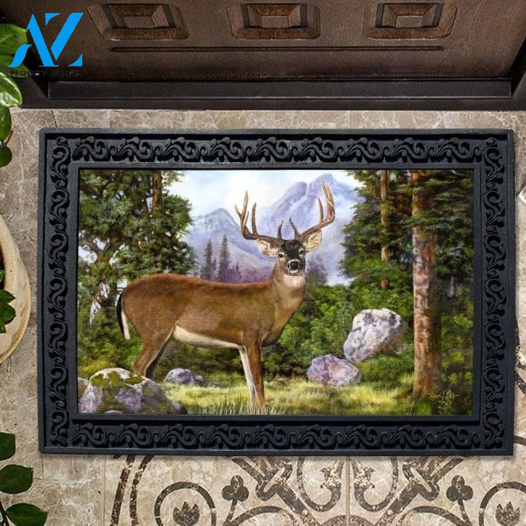 White Tailed Deer Doormat - 18" x 30"